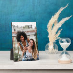 Best Friends Forever White Script Typography Foto Fotoplaat<br><div class="desc">Aangepaste fotoplak voor een van je beste vrienden (of jezelf!). Het fotomalplaatje is opstelling voor u om uw foto toe te voegen - het portretformaat zal het gemakkelijkst zijn om met te werken. De tekstbekleding leest Beste vrienden Forever en in witte handgeschreven manuscript en in hoofdletters typografie van het hoofdlettertype...</div>