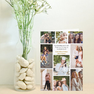 Best Friends Fotocollage met aangepaste offerte Kaart