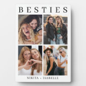 Best Friends Friendship Modern Keepsake Fotoplaat (voorkant)