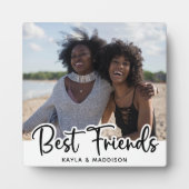 Best Friends Friendship White foto Fotoplaat (Voorkant)