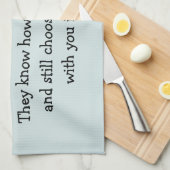 Best Friends Funny Gezegde Theedoek (Quarter Fold)