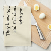 Best Friends Funny Poem Theedoek (Quarter Fold)