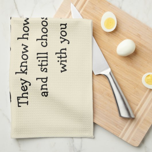 Best Friends Funny Poem Theedoek (Quarter Fold)