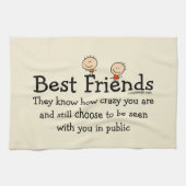 Best Friends Funny Poem Theedoek (Horizontaal)