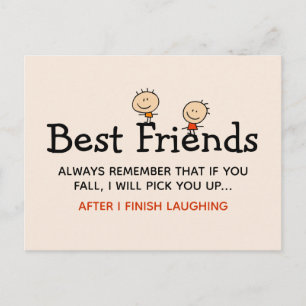 Best Friends Funny Quote Briefkaart