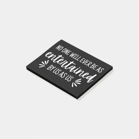 Best Friends Funny Quote Post-it® Notes (Schuin)