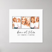 Best Friends Gift BFF Photo Collage Canvas Afdruk (Voorkant)