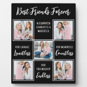 Best Friends Gift Friendship Poem Custom 5 Foto Fotoplaat (Voorkant)