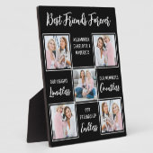 Best Friends Gift Friendship Poem Custom 5 Foto Fotoplaat (Zijkant)