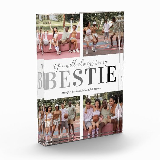 Best Friends Gift l Bestie Photo Block Fotoblokken (Links)
