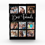 Best Friends Gift - Modern 9 Photos Collage Fotoblokken (Voorkant)