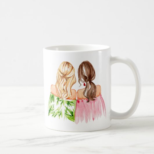 Best Friends Gift Mok Blonde en Brunette (Rechts)