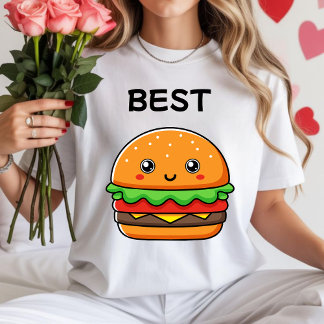 Best friends hamburger and fries T-shirt kawaii