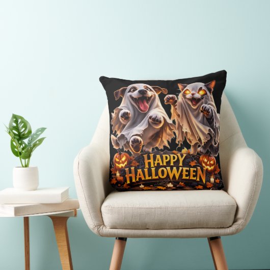 Best friends happy Halloween decorative Kussen (Stoel)