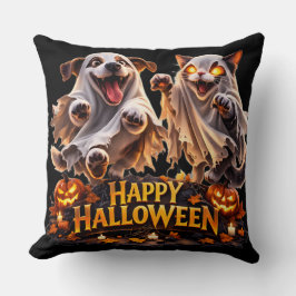 Best friends happy Halloween decorative Kussen