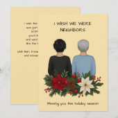 Best Friends Holiday Card Customized Wish We Were Feestdagenkaart (Voorkant / Achterkant)