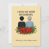 Best Friends Holiday Card Customized Wish We Were Feestdagenkaart (Voorkant)