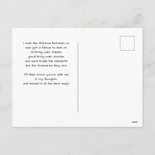 Best Friends Holiday Postcard Custom Wish We Were Feestdagenkaart (Achterkant)