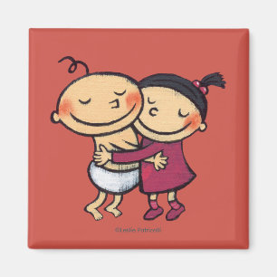 Best Friends Hugging Magneet