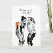 Best Friend's Inside Jokes Humor  Kaart (Voorkant)