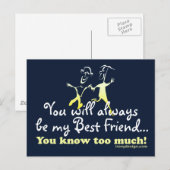 Best Friends Knows Briefkaart (Voorkant / Achterkant)