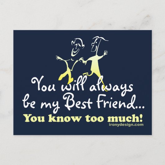 Best Friends Knows Briefkaart (Voorkant)