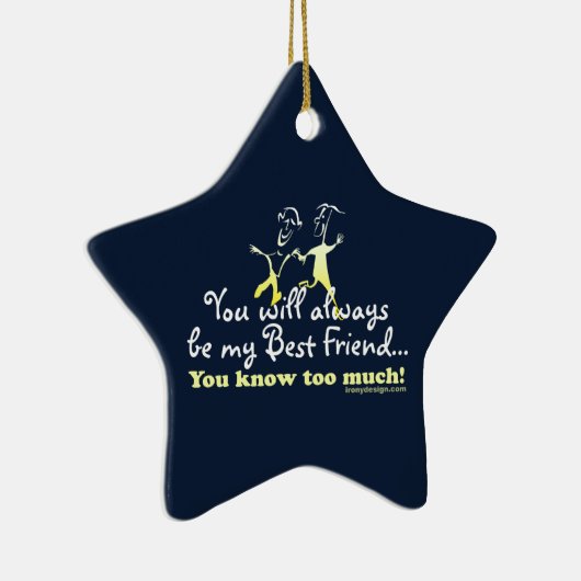Best Friends Knows Keepomwille Keramisch Ornament (Rechts)