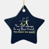 Best Friends Knows Keepomwille Keramisch Ornament (Voorkant)
