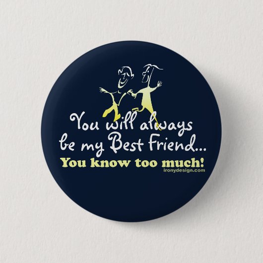 Best Friends Knows Ronde Button 5,7 Cm (Voorkant)