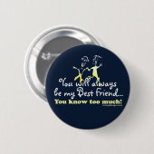 Best Friends Knows Ronde Button 5,7 Cm (Voorkant /achterkant)