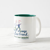 Best Friends Knows Tweekleurige Koffiemok (Voorkant rechts)