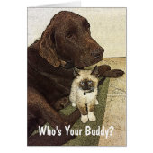 Best Friends Labrador en Kitten Photo Custom (Voorkant)