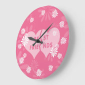 Best Friends Linked Hearts Grote Klok (Hoek)