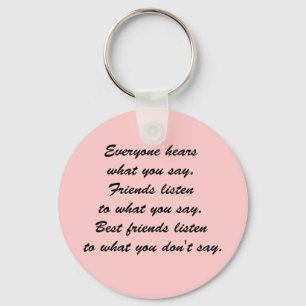 Best friends listen sleutelhanger