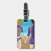 Best Friends Luggage Tag Bagagelabel (Voorkant verticaal)