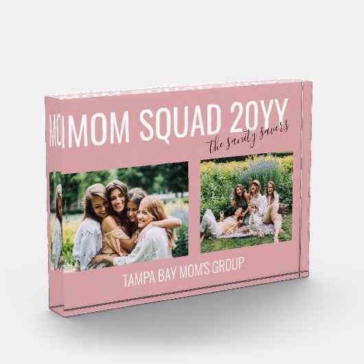 Best Friends Mam Squad Group Custom Photo Block Fotoblokken (Links)