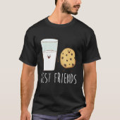 Best Friends Milk and Cookie Cute Cookie 1 T-shirt (Voorkant)