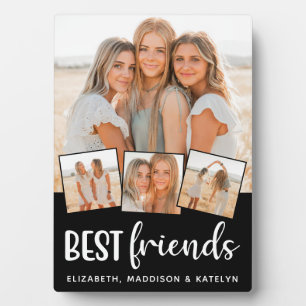 Best Friends Modern Gepersonaliseerd 4 Photo Colla Fotoplaat