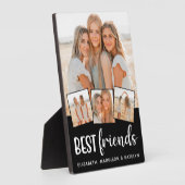 Best Friends Modern Gepersonaliseerd 4 Photo Colla Fotoplaat (Zijkant)