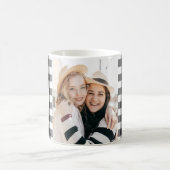 Best Friends Modern Monogram Photo Keepsake Mug Magische Mok (Center)