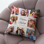 BEST FRIENDS Moderne Chic Instagram Photo Collage Kussen<br><div class="desc">Aangepast gereedschap Fotokussens met uw eigen persoonlijke namen in een Insta-vriendelijk fotocollage raster. Perfect cadeau voor een keepascadeau voor afstuderen of een leuke verjaardagsverrassing voor je beste vriend voor altijd.</div>