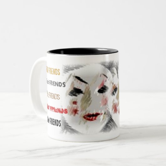 BESt FRiEnDs-Mok Tweekleurige Koffiemok (Voorkant links)