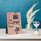 Best Friends Monogram Foto Roos Gold Fotoplaat (Zijkant)