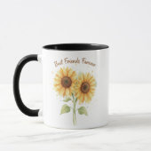Best Friends Mug - Sunflowers & Photo Mok (Links)