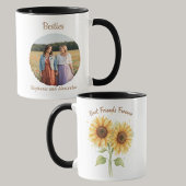 Best Friends Mug - Sunflowers & Photo Mok