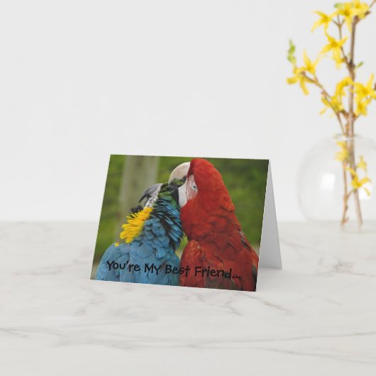 Best Friends-Note Kaart (Gele Bloem)