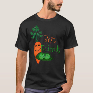 Best Friends, Peas and  Carrots Fitted T-Shirt