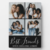 Best Friends Personalized 4 Photo Collage Fotoplaat (voorkant)