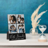 Best Friends Personalized 4 Photo Collage Fotoplaat (Zijkant)