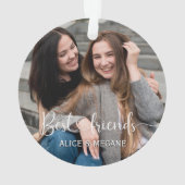 Best Friends Personalized Foto Ornament (achterkant)